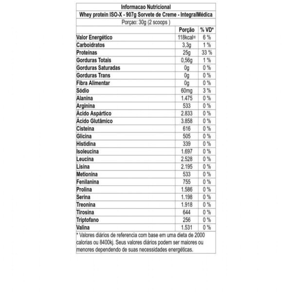Iso Hydro X 907g Baunilha Integralmédica Produtos Naturais e